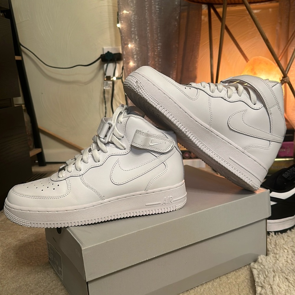 Nike mid top Air Force 1s